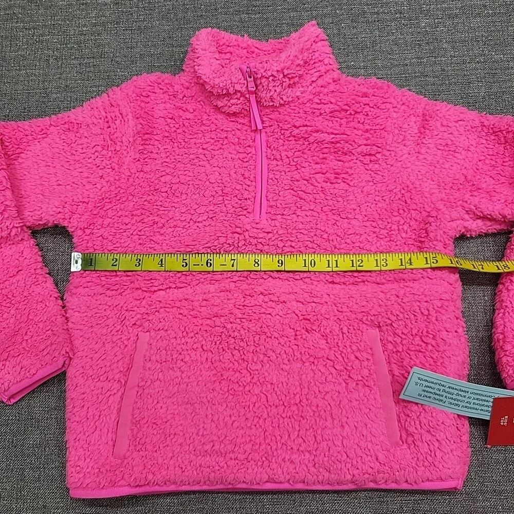 Wondershop Boys Girls Pajama Pullover Sherpa Sweatshirt Sweater Medium 8 Pink